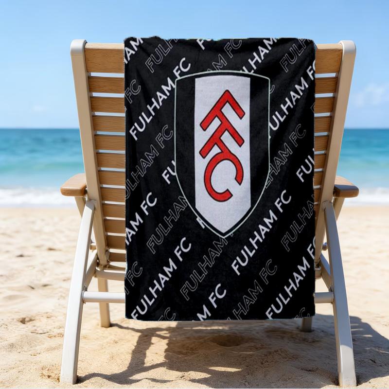 Fc Crest Design Printed Beach Towel, Super Soft Microfiber, Perfect Gift Birthday, for Pool, Beach, Travel, for Family and Friends