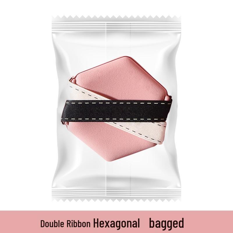 Findskin Double-Sided Puff: Non-Absorbent, Non-Caking, Easy Application, Wet/Dry Use, Cushioned Softness, Adherent.