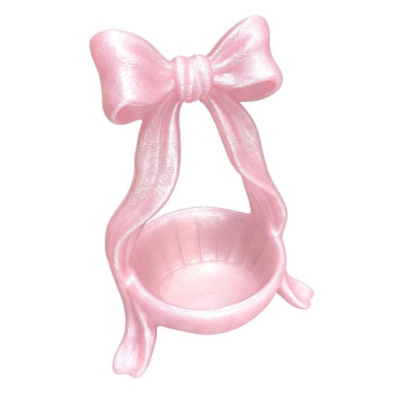 3D Printed Bow Jewelry Tray, Ring Dish, Entryway Table Trays, Decorative Trinket Dish, Jewelry Organizer Tray for Rings Necklaces Bracelets Keys