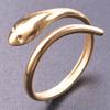 Serpent Snake Ring Stainless Steel Jewelry For Women Girl Punk Accessories Titanium Rings Animal Bague Femme Wedding Party Gift