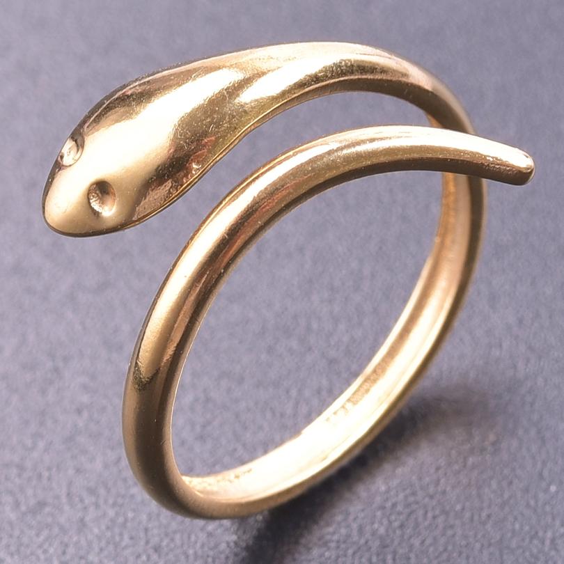 Serpent Snake Ring Stainless Steel Jewelry For Women Girl Punk Accessories Titanium Rings Animal Bague Femme Wedding Party Gift
