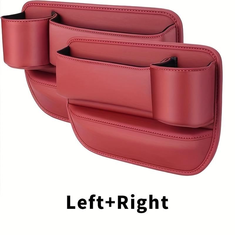 2pcs Car Seat Gap Storage Box, Multifunctional Car Storage Device, Seat Gap Sorting Box, Car Seat Filling Pad, Car Seat Cushion красный