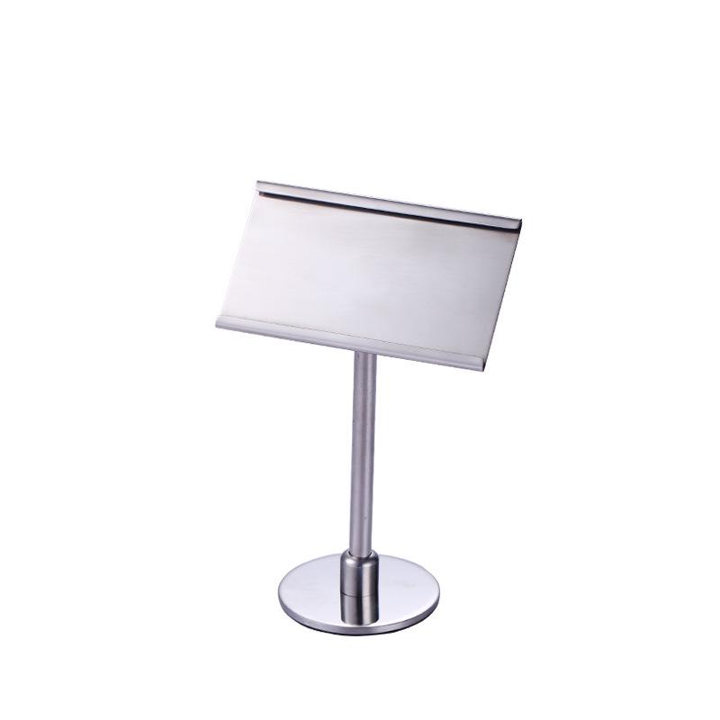 Stainless Steel Table Number Clip & Card Holder for Buffet & Hotel