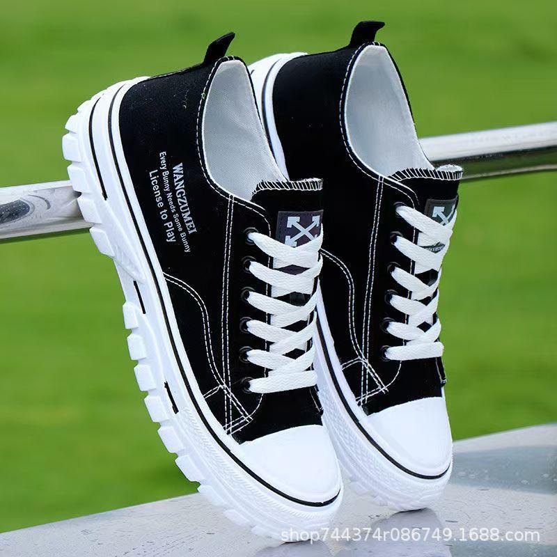 Canvas Shoes Spring and Autumn Breathable Cloth Shoes Soft Sole Non-slip Casual Sports Board Shoes