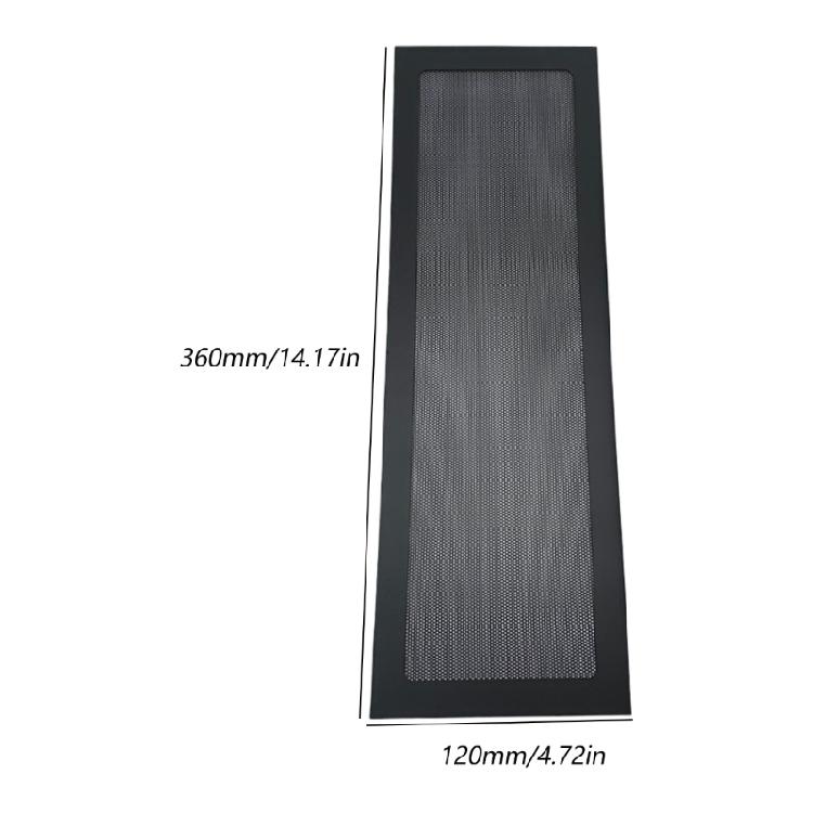 PC Case Dust Mesh Filter 360x120mm PVC Dustproof Magnetic Dust Filter Cover PC Mesh Grill Computer Cooling Fan Dust