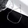 Elegant S925 Sterling Silver Luxury Glitter Anklet for Women - Versatile, High-End Design with a Refined Cold Style.