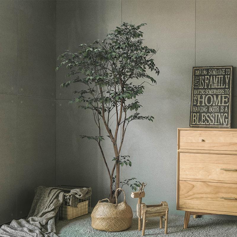 Luxury Fiddle-Leaf Fig Artificial Tree - Large Indoor Potted Plant Decor.