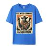 Funny Mexican Bigfoot El Squatcho The Wild Chancla Men's T-Shirts High Quality Vintage