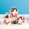 250/360/500ml Disposable Salad Cups Transparent Plastic Dessert Cups Container With Dome Lids For Ice Cream Cupcake Coffee Party