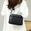 New Women's Crossbody Bag Multi Layer Practical Embroidered Diamond Shoulder Bag Mom's Women's Bag