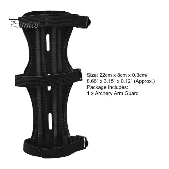 Archery Arm Guard Adjustable Protection Portable Ultra Light Bow Protector Weight Faux Leather for Hunting Fine Workmanship