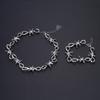 Personalized Men's Jewelry Set Alloy Barbed Wire Brambles Bracelet Necklace Decor Festival Gift for Halloween Birthday