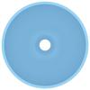 VidaXL Round Luxury Bathroom Sink Countertop Washbasin Toilet Hand Basin Cosmetic Room Interior Matte Light Blue 146967