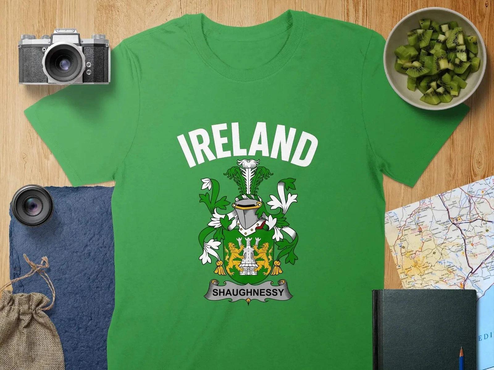 Shaughnessy Coat Of Arms Irish T-Shirt S
