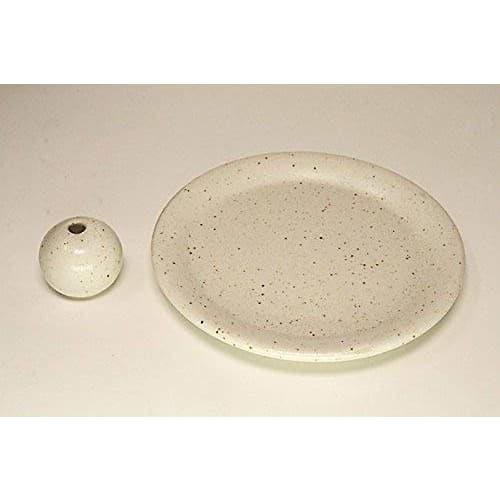 9cm Round Kohiki Incense Plate, Incense Holder, Incense Holder, Ceramic, Made In Japan, Mino Ware, ACS WEB SHOP