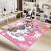 1PC Unicorn Heart Non-Slip Floor Carpet Compatible for Office&Living Room&Bedroom&Dining room - Flat - Weave Machine-S0360