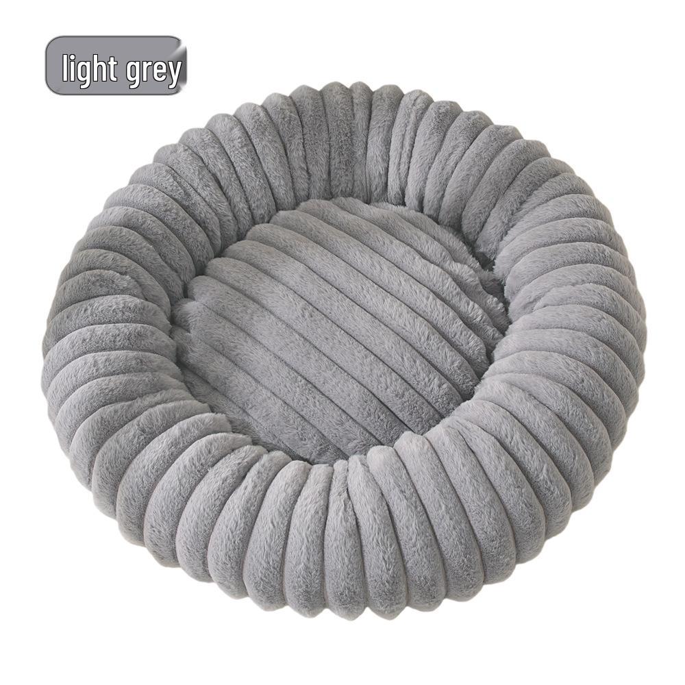 

Cross-Border Faux Fur Pet Nest: Warm Round Bed for Dogs & Cats 40CM