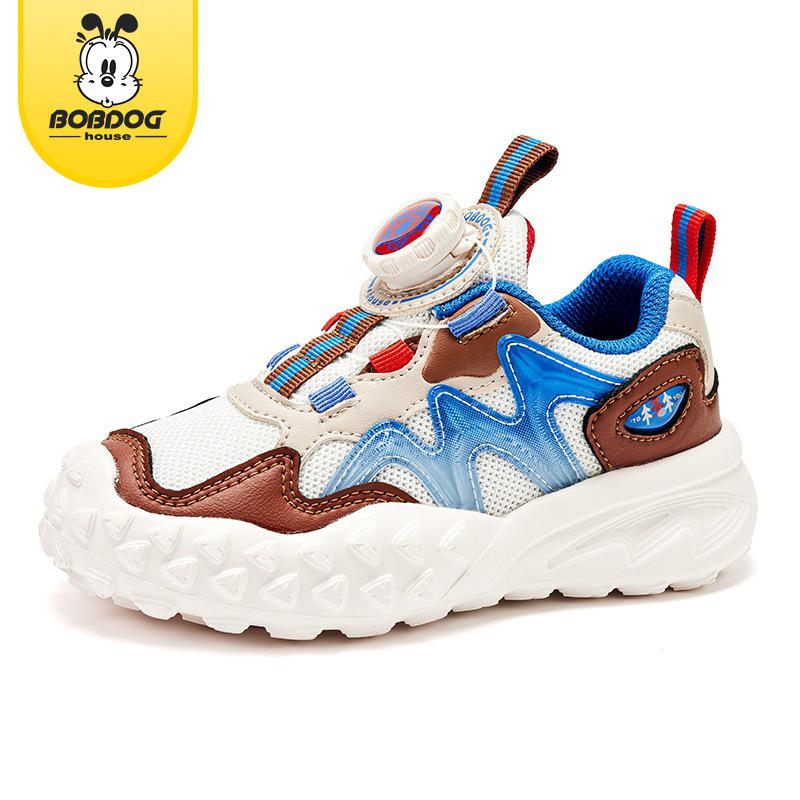

Bobodou Kids Non-Slip Sports Shoes - Boys Autumn 2024 German Style Sneakers Size 30, Inner Length 19.3 cm коричневий