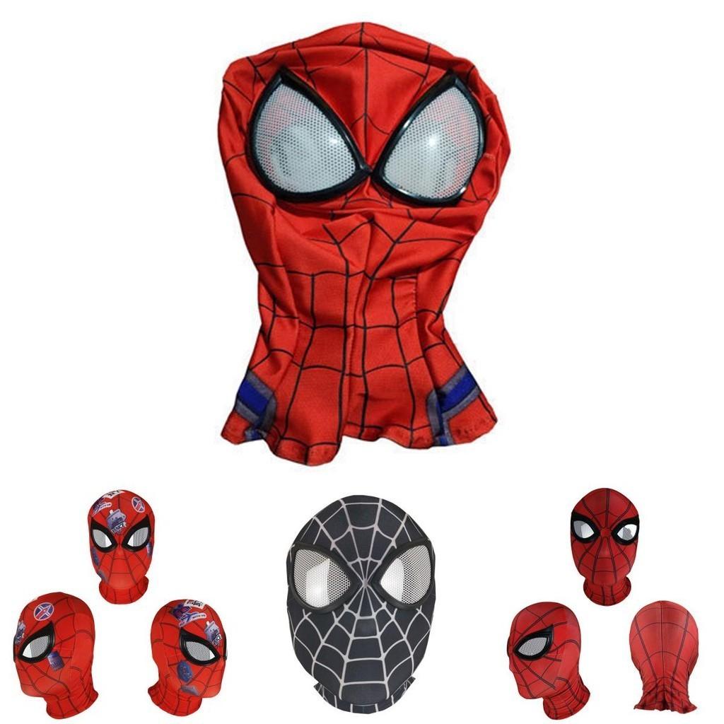 Spiderman Miles Morales Elastisk Mask Huvudskydd Kostym För Vuxna Cosplay-entusiaster