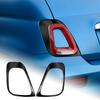 Fiat 500 Abarth 595 695 2017-2023 için Karbon Fiber Tarzı Stop Lambası Çerçevesi Çıkartması, 1 Çift