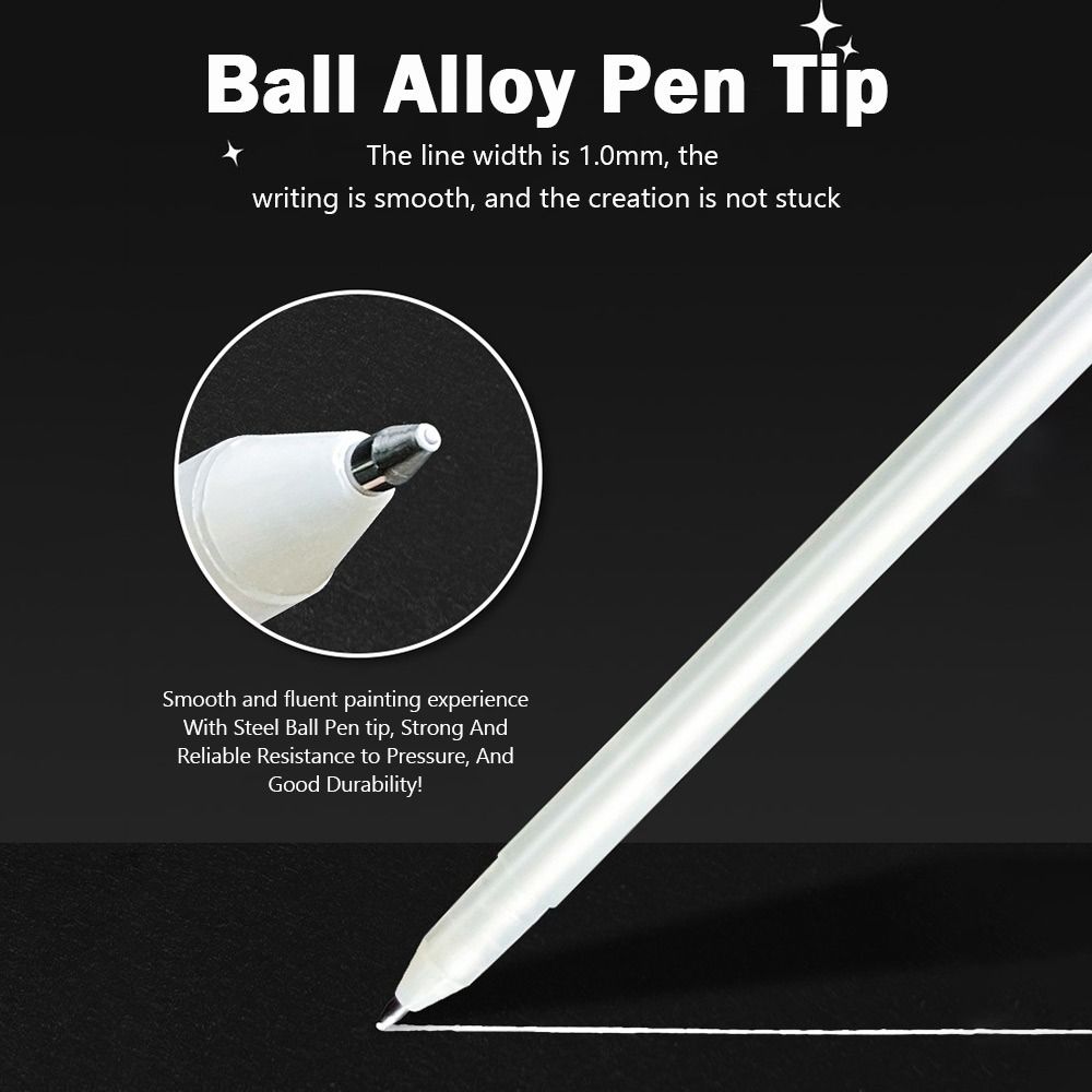 Waterproof White Gel Pen Opaque White Acrylic Paint Pen New Opaque White Pen  Sketching