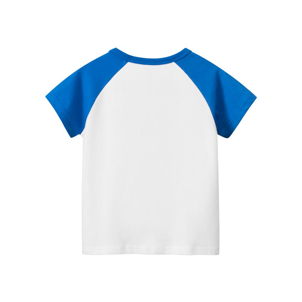 Ny T-shirt för barn 2022 Enkla barnkläder med kort ärm för pojkar