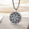  Wicca Pentagram Chakra Necklace for Women Men Hecate Wheel Amulet Pendant Necklaces Spiritual Pagan Jewelry Gift