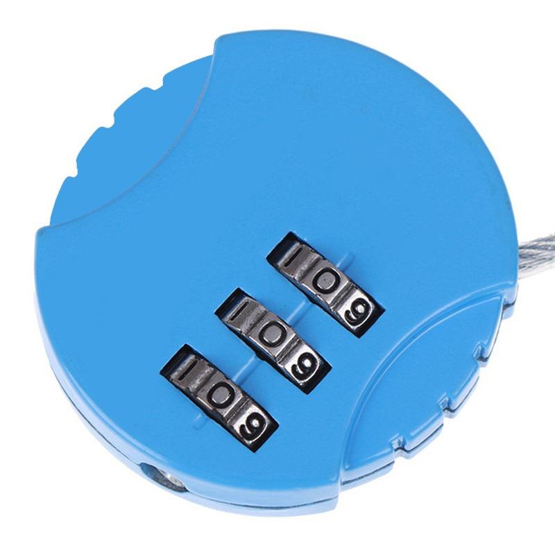 3 Dial Digit Password Combination Padlock Suitcase Luggage Metal Code Lock Mini Coded Keyed Anti-Theft Locks 4*4cm
