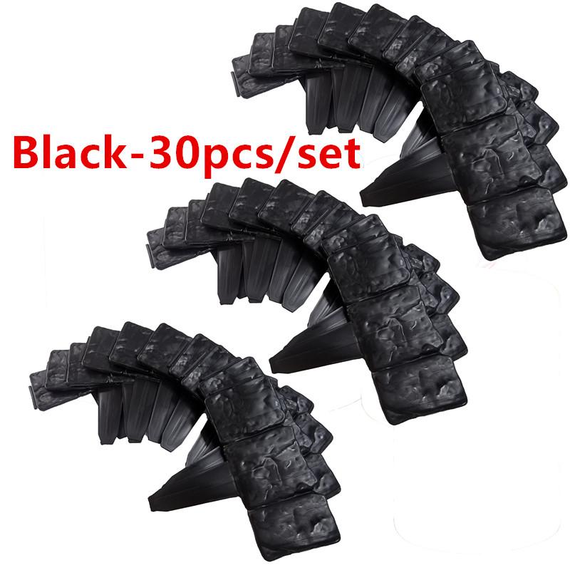 10Pcs/20Pcs/30Pcs Home Garden Border Edging Plastic Fence Stone DIY Yard Landscape Plant Fence Lawn Flower Plant Bed Decoration