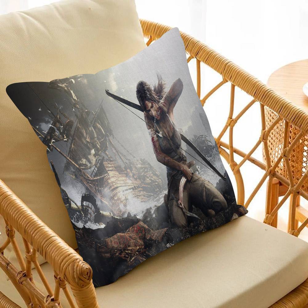 1pc Tomb Raider Game Pillow Anime Pillow Sofa Bed Head Pillow Cover Cushion Cover Fashion