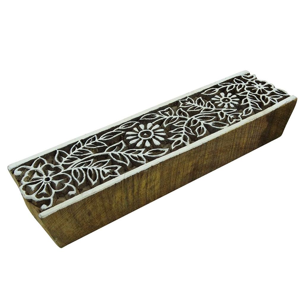 IBA Indianbeautifulart Traditional Wooden Blocks Floral Print Hand Carved Textile Printing On