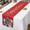 Christmas Santa Snowman Table Runner Christmas Decorations for Home Xmas Party Table Decor Navidad Noel New Year Tablecloth