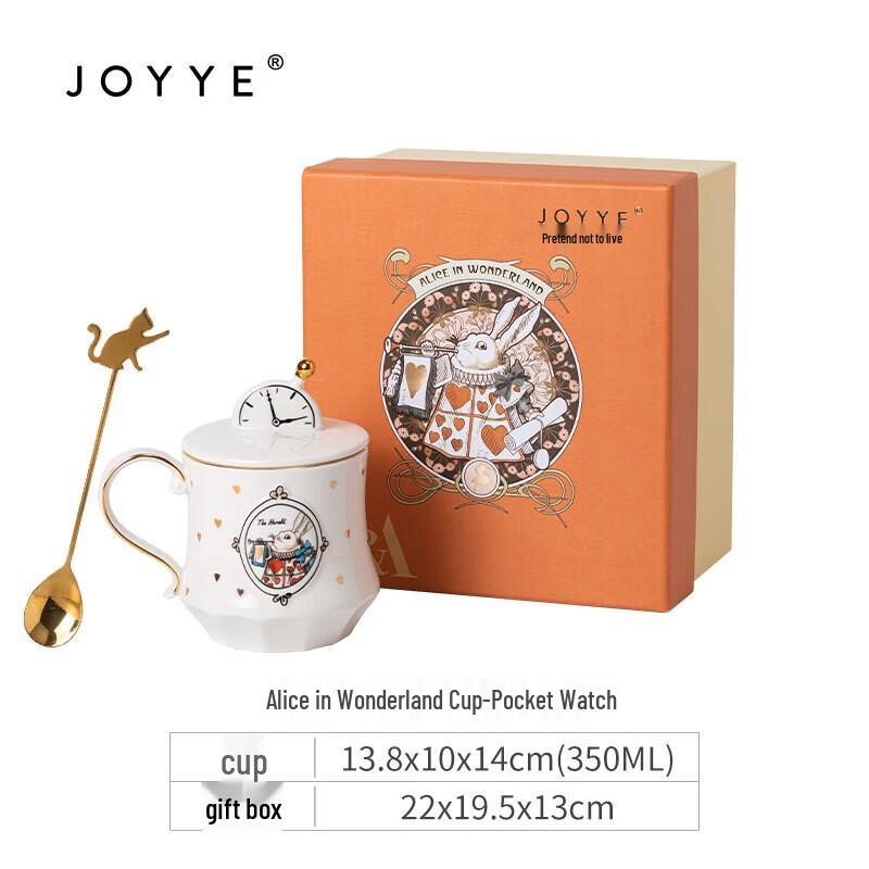 JOYYE Alice In Wonderland Mug with Spoon