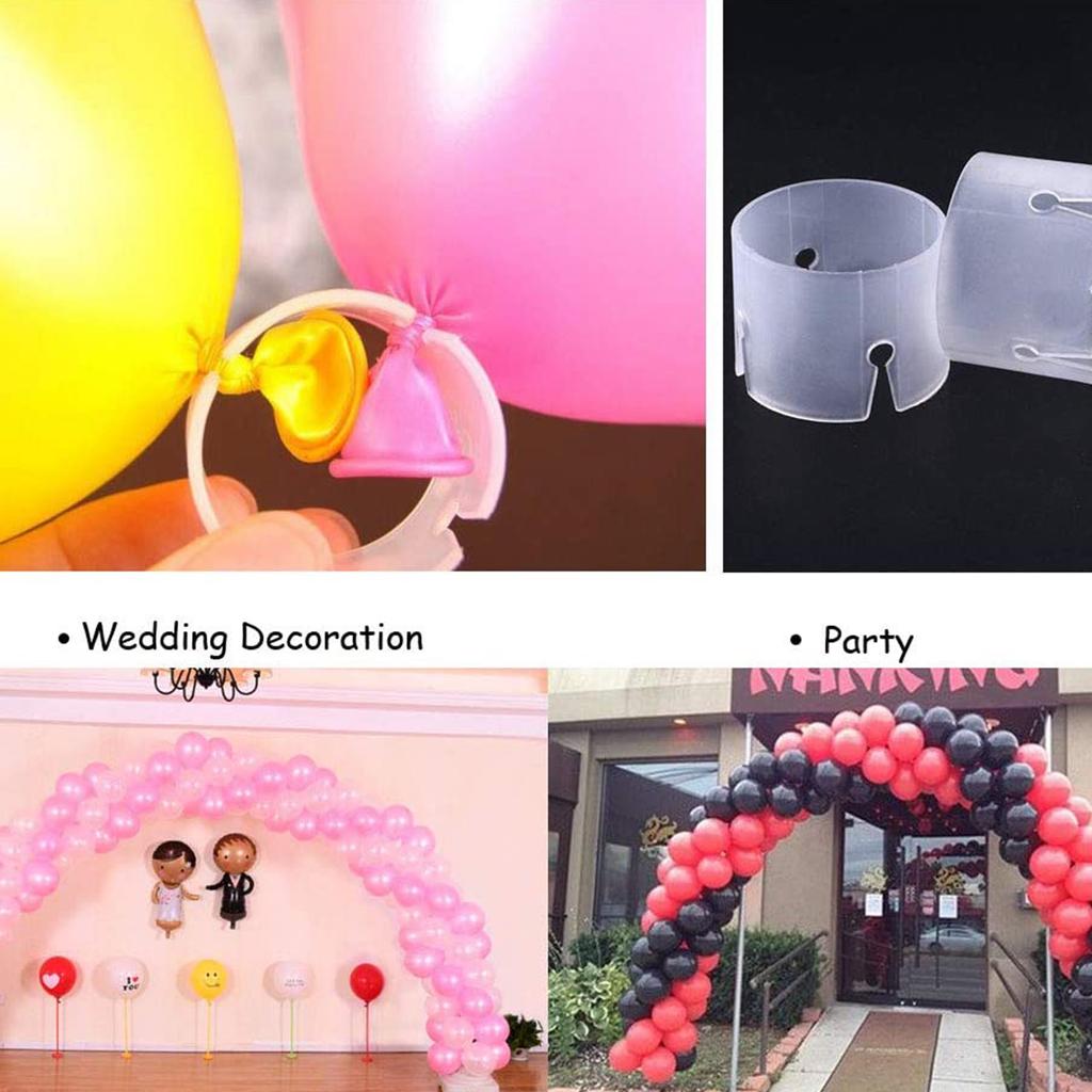 50pcs Balloon Rings Buckle Clips Arch Balloons Connector Arch Folder for Wedding Birthday Party Decorations