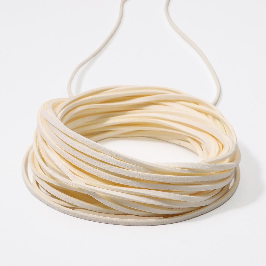Korean suede rope for DIY jewelry making, 3mm braided wire for bracelets and necklaces. Add a touch of handmade to your accessories!