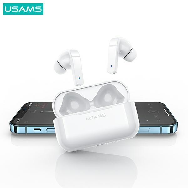 Usams Słuchawki Bluetooth 5.0 Tws Lyseries Anc Bezprzewodowe Biały/White Bhuly06
