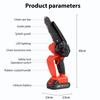 Aoresac Portable 6-inch Electric Chainsaw 550W Cordless Chainsaw with A Detachable 2000mAh Li Battery Electric chainsaw