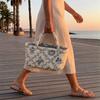 Hand-held French Vine Handbag Printed Floral Organizers Basket Laundry Storage Basket  Home Office