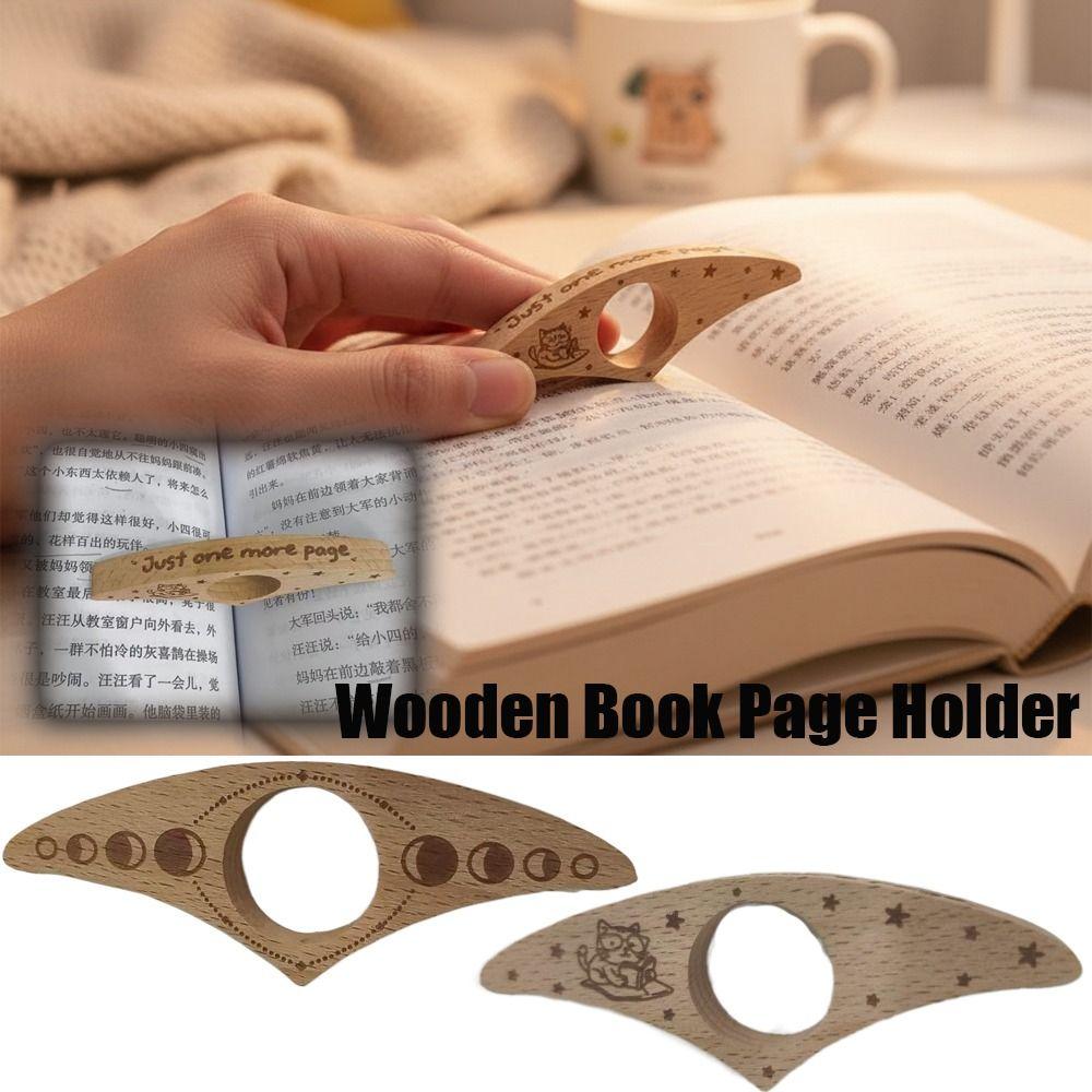 Page Turning Fixed Wooden Book Page Holder Fast Reading Aids Tools Bookmarks Book Accessory Gift