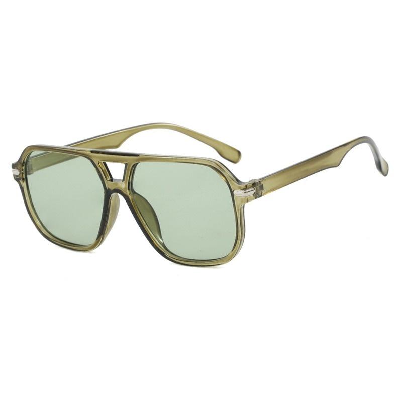 

Retro Double Rivet Square Sunglasses Women Luxury Brand Designer Rectangle Fashion Sun Glass Vintage Eyewear Female with 1 Glasses Cloth