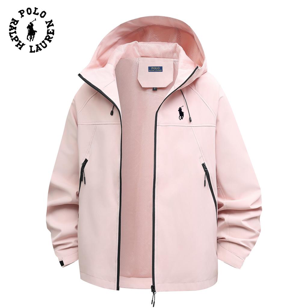 Polo Ralph Lauren Men's and Women's 2025 Autumn and Winter Embroidered Travel Jacket, Thin Mountaineering Jacket