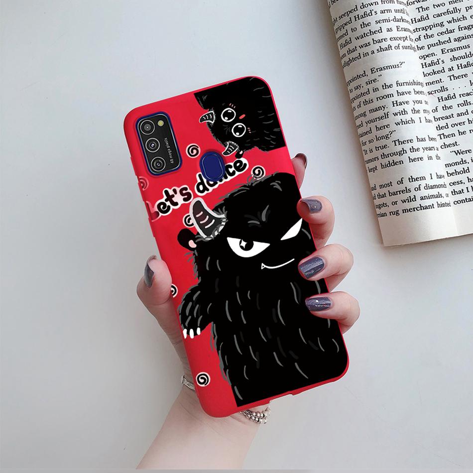 Cute Cartoon Case For Samsung Galaxy M51 M31 M21 M31S M21S M30S Case Candy Colorful Anime Painting TPU Silicone Cover Case Funda
