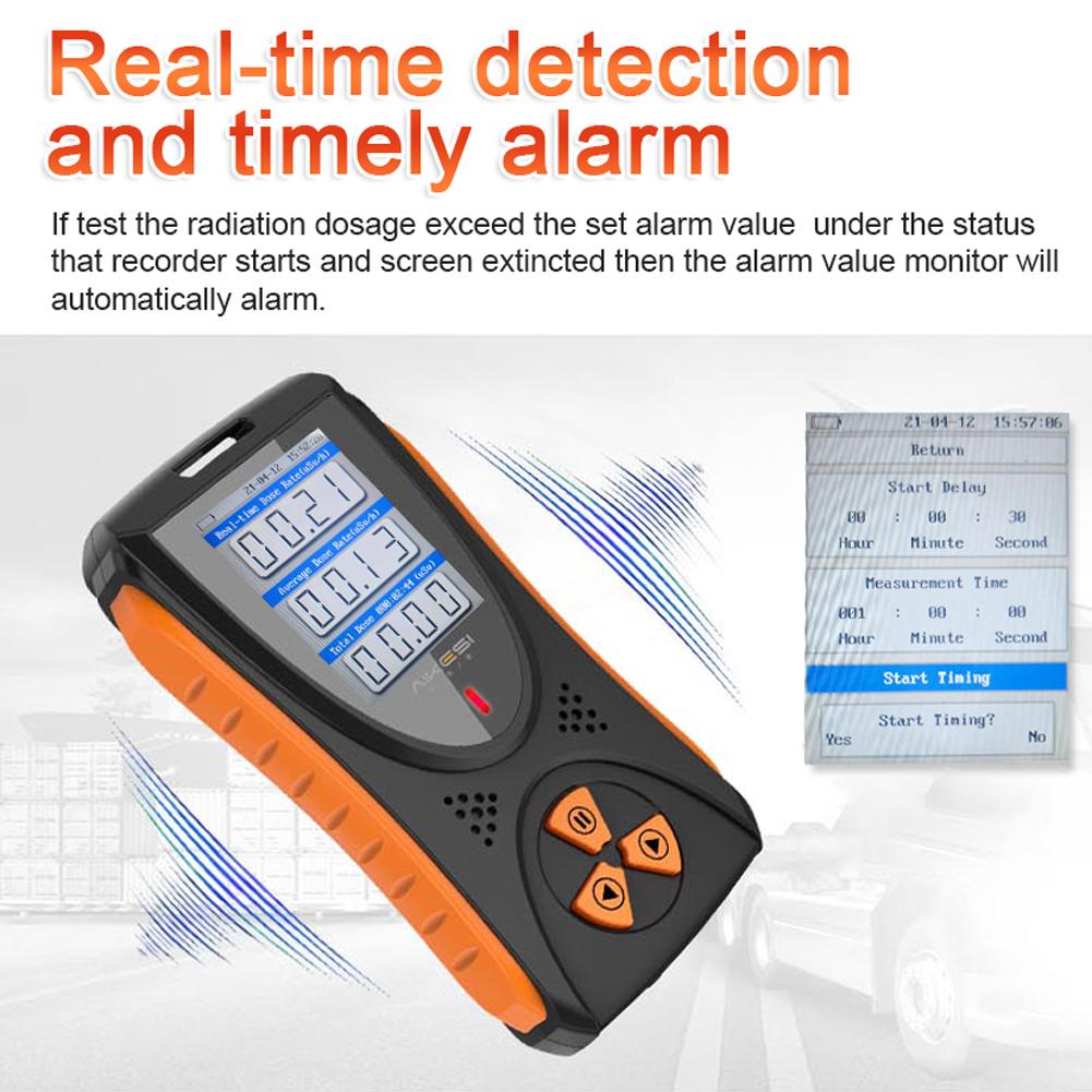 Radiation Dosage Equivalent Monitor TFT Color Display Multifunctional Electromagnetic Nuclear