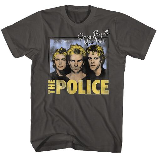 The Police Every Breath TShirt  Gray Unisex T-Shirt L