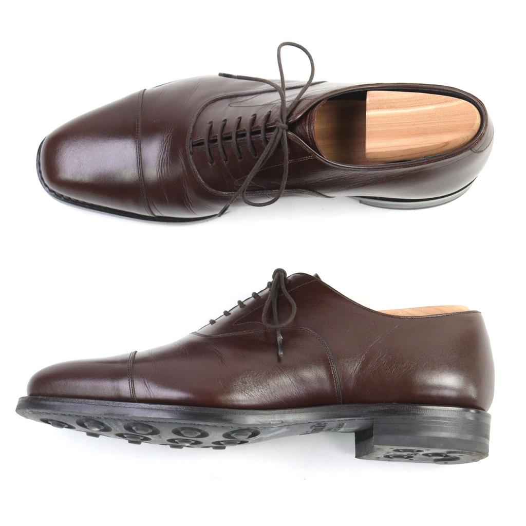 Great SHETLANDFOX Leather Shoes Cap Toe Business Shoes Bordeaux Leather Men 6 Used