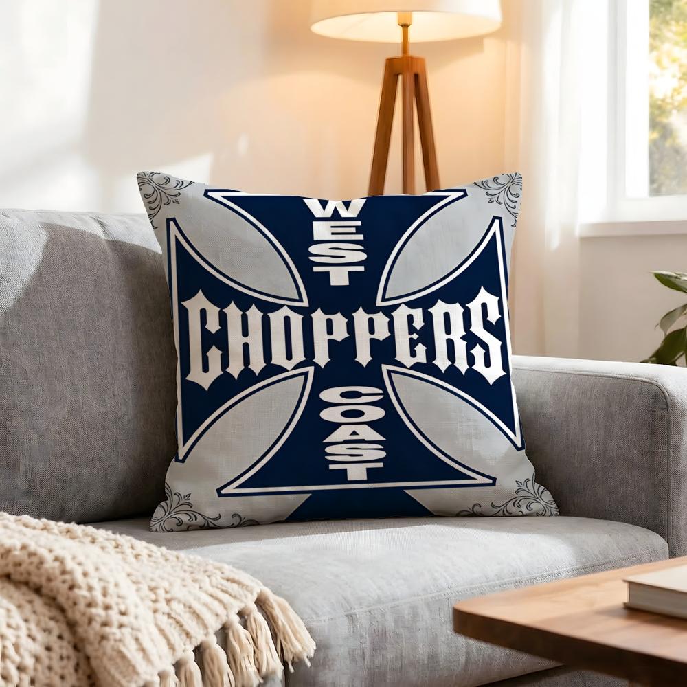 Brand West Coast Choppers Cushion Cover 1Pcs Decorative Covers Soft Cushion Case For Sofa Couch Decor 40X40 45X45 Pillowcases