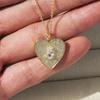 Heart Pendant Gold-Plated Zirconia Necklace - High-End Women’s Clavicle Chain