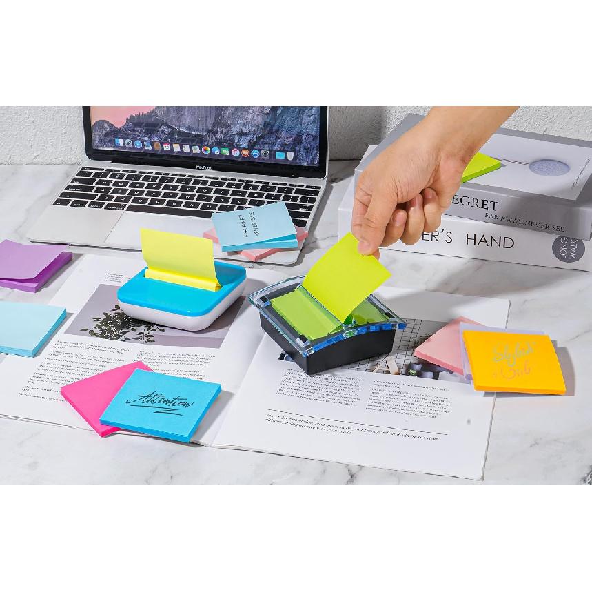 (18 Pads) Pop Up Sticky Notes 3x3 Refills, Strong Adhesive Memo Pad Bulk with 9 Bright Colors, Suitable for Home, Office, School, Clean Removal