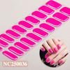 Hot Sell Custom Logo HEMA-Free Gel Polish Nail Stickers New Solid Color Styles Semi Cured Gel Nail Wraps 20 Gel Nail Strips