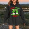 Children's Fashionable Casual Long-sleeved Loose Christmas Print Pullover Hooded Sweatshirt